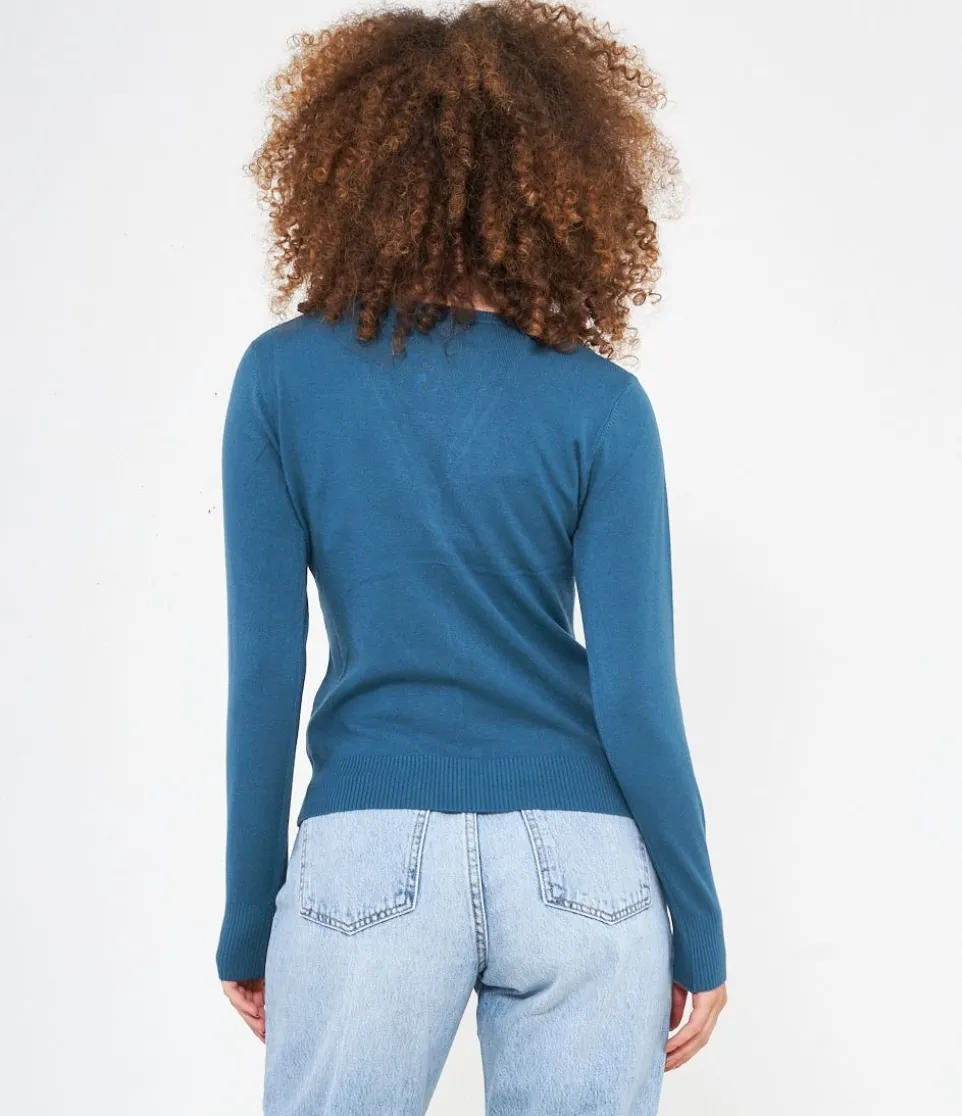 Cardigan scollo a v