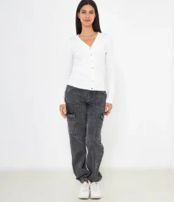 Cardigan scollo a v