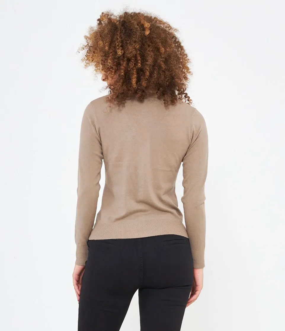 Cardigan scollo a v