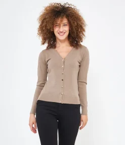 Cardigan scollo a v