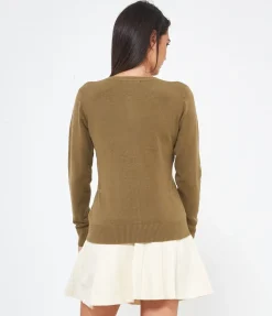 Cardigan scollo a v