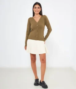 Cardigan scollo a v