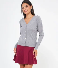 Cardigan scollo a v