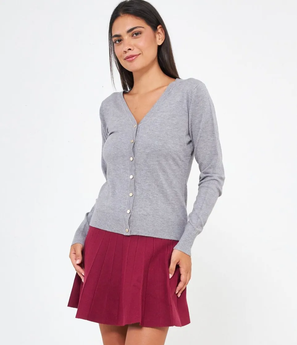 Cardigan scollo a v