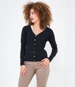 Cardigan scollo a v