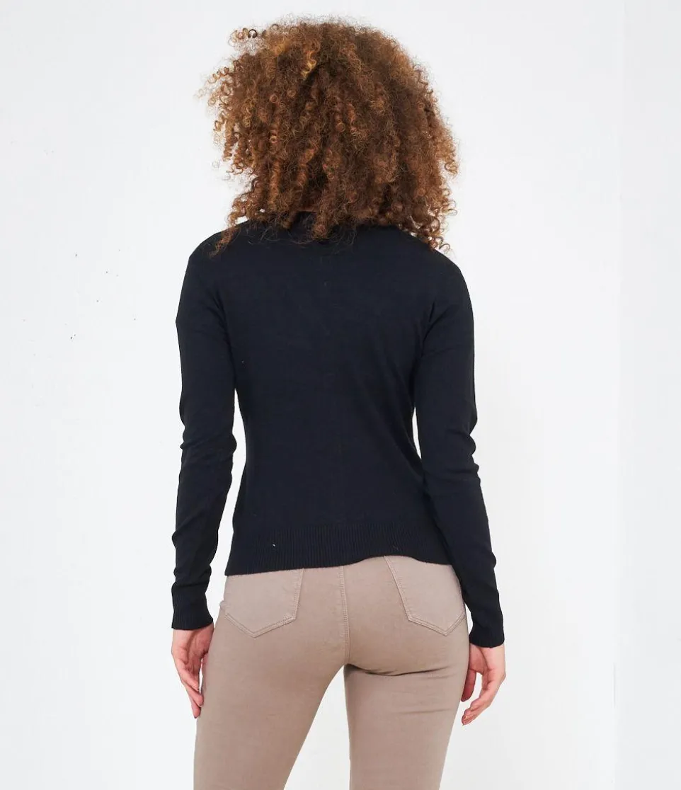 Cardigan scollo a v