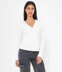 Cardigan scollo a v