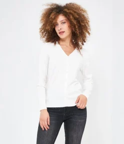 Cardigan scollo a V