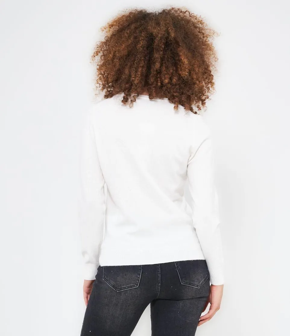 Cardigan scollo a V