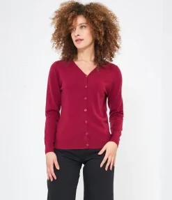Cardigan scollo a V