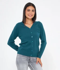 Cardigan scollo a V