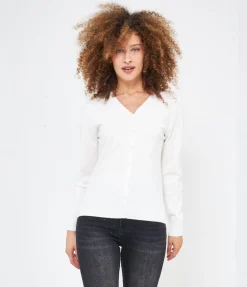 Cardigan scollo a V