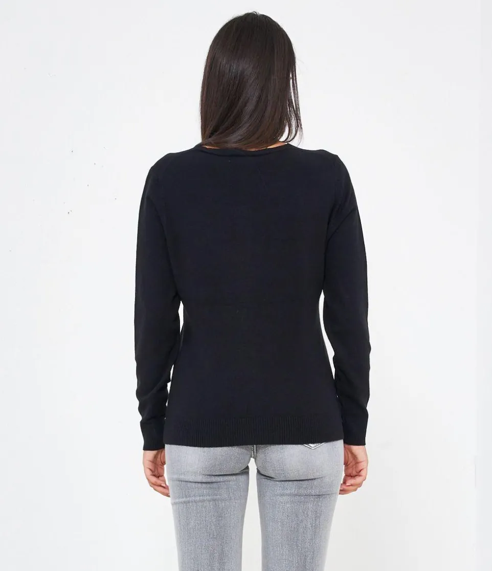 Cardigan scollo a V