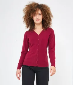 Cardigan scollo a V