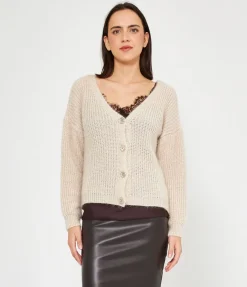 Cardigan scollo a V