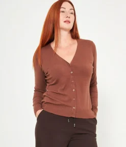 Cardigan scollo a V