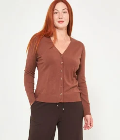 Cardigan scollo a V