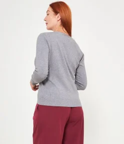 Cardigan scollo a V