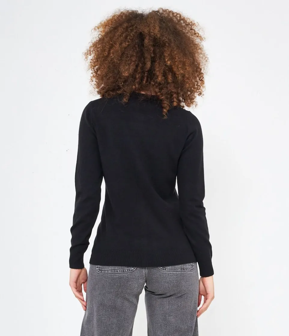 Cardigan scollo tondo