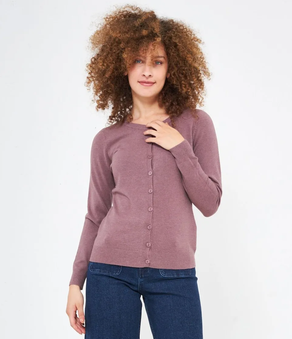 Cardigan scollo tondo