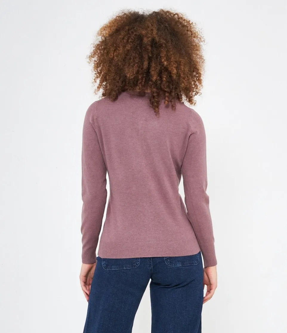 Cardigan scollo tondo