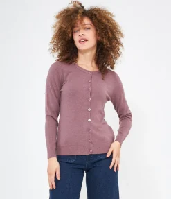 Cardigan scollo tondo