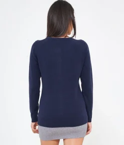 Cardigan scollo tondo