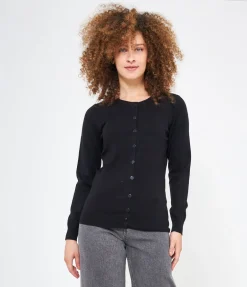 Cardigan scollo tondo