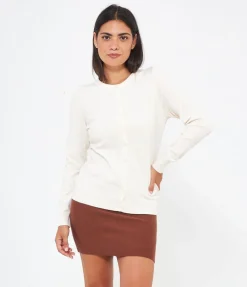 Cardigan scollo tondo
