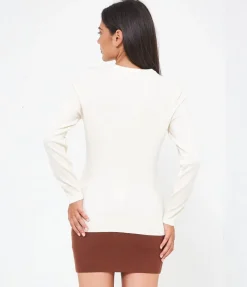 Cardigan scollo tondo
