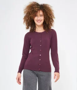 Cardigan scollo tondo