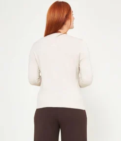 Cardigan scollo tondo
