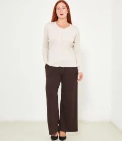 Cardigan scollo tondo