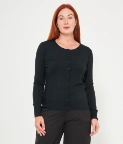Cardigan scollo tondo