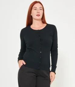 Cardigan scollo tondo