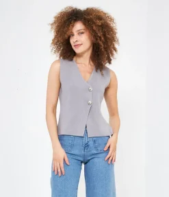 Gilet bottoni gioiello
