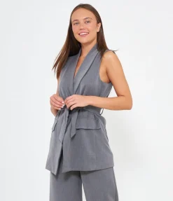 Gilet con cintura