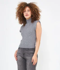 Gilet con spalline