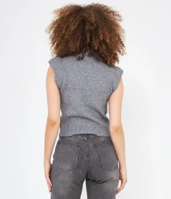 Gilet con spalline