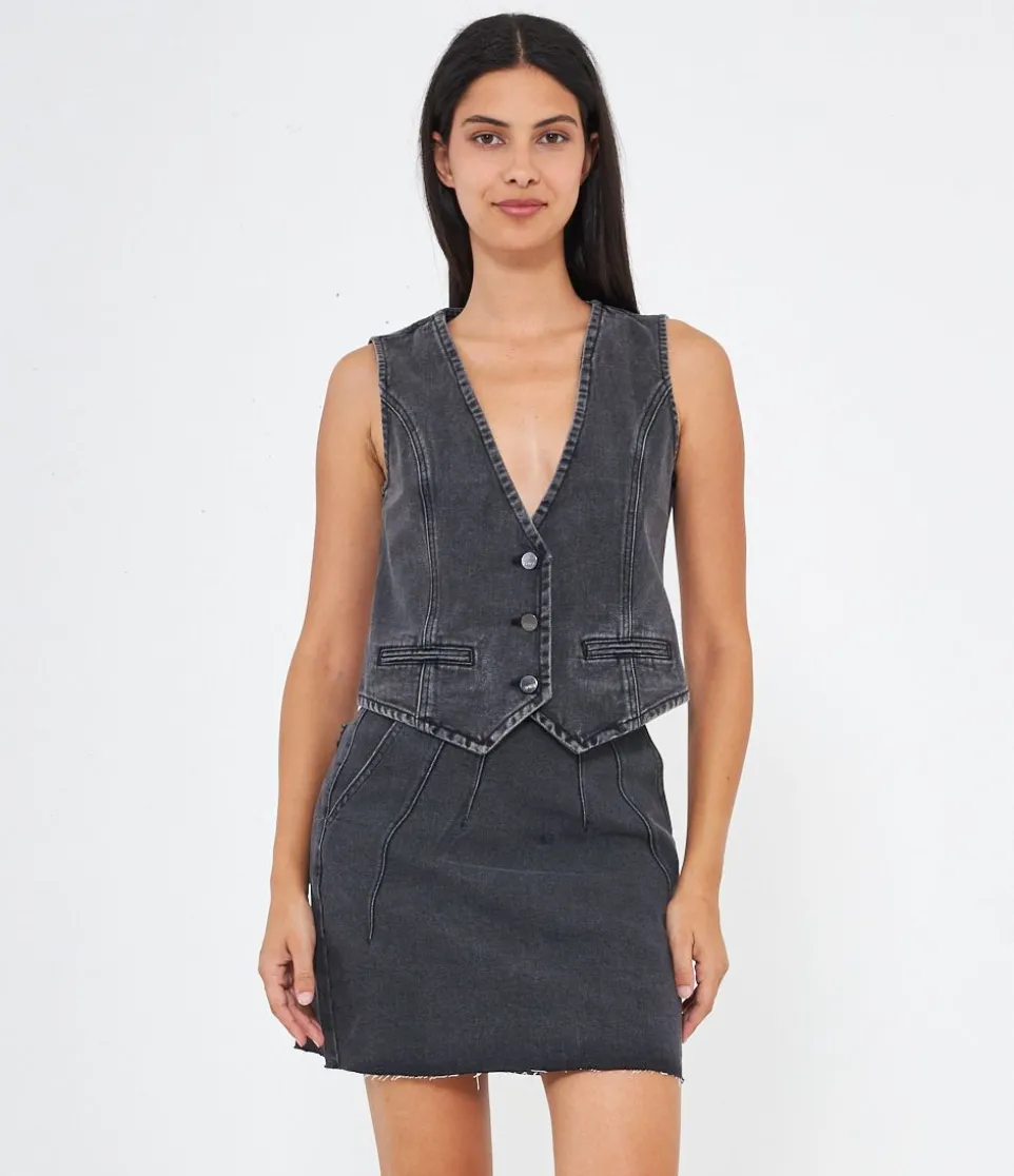 Gilet in denim