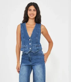 Gilet in denim