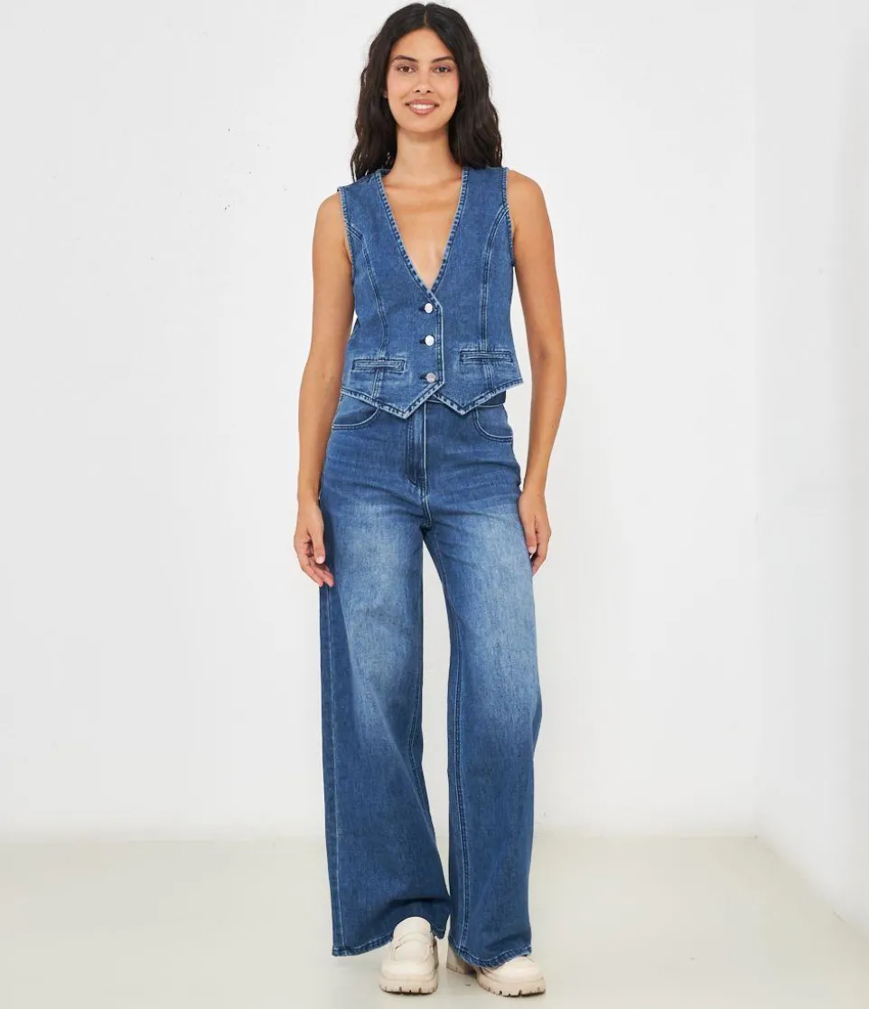 Gilet in denim