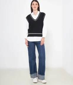 Gilet scollo a V