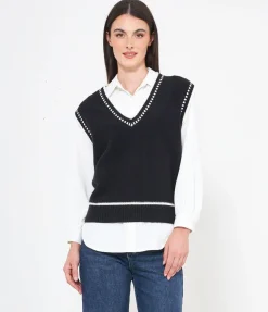 Gilet scollo a V