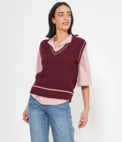 Gilet scollo a V