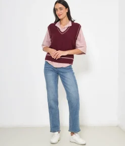 Gilet scollo a V