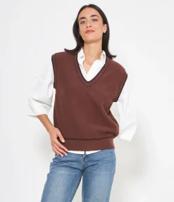 Gilet scollo a V