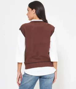 Gilet scollo a V