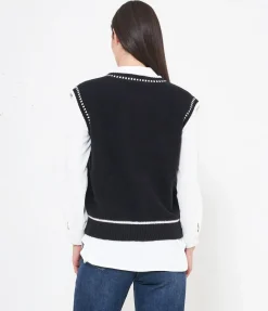 Gilet scollo a V