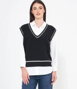 Gilet scollo a V